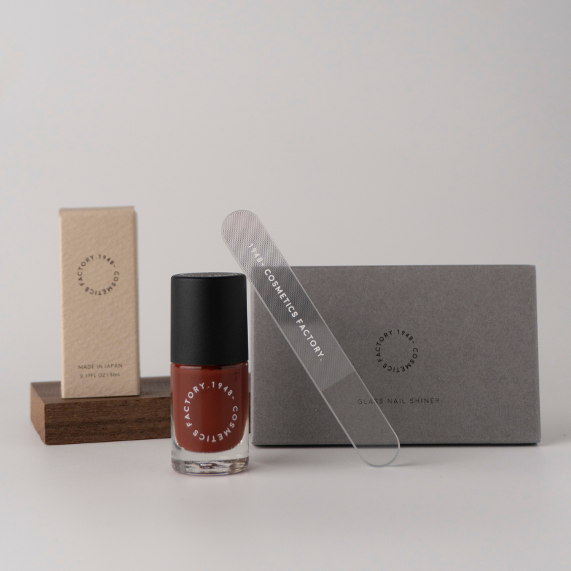 【選べる】ガラス製爪磨き+お好きなネイルカラーセット