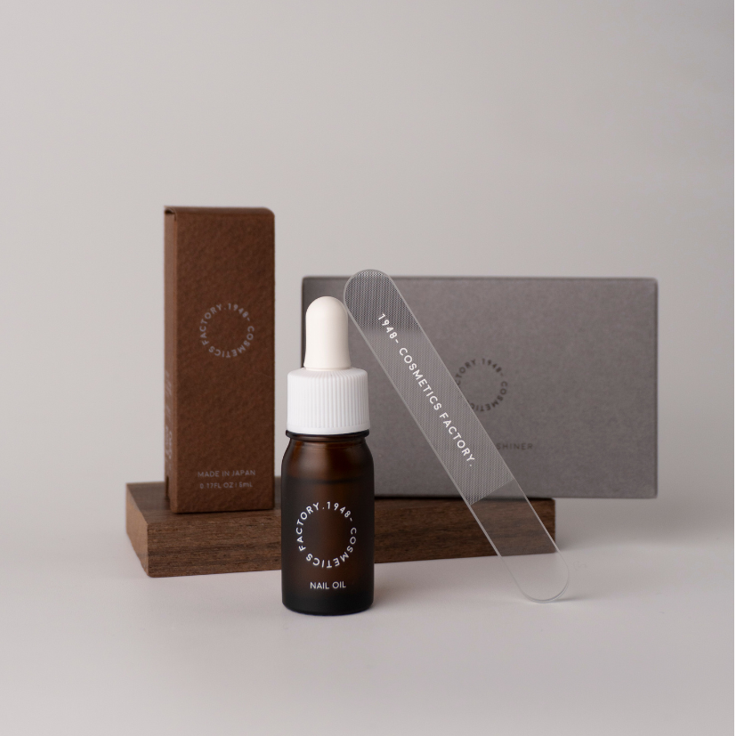 【選べる】ガラス製爪磨き+お好きなネイルオイルセット
