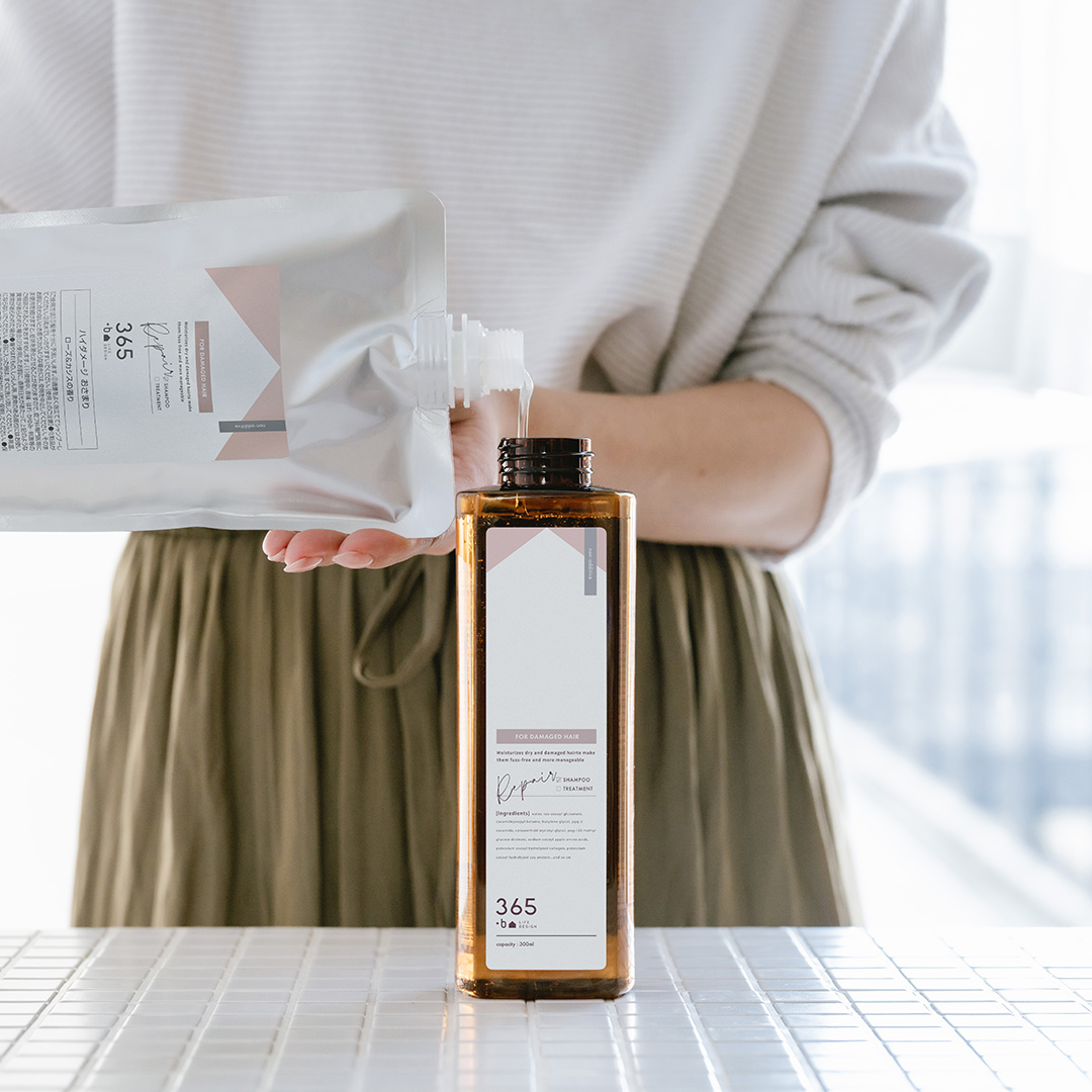 【旧ラベル|30%OFF】365+b｜R シャンプー｜リペア (詰め替え)