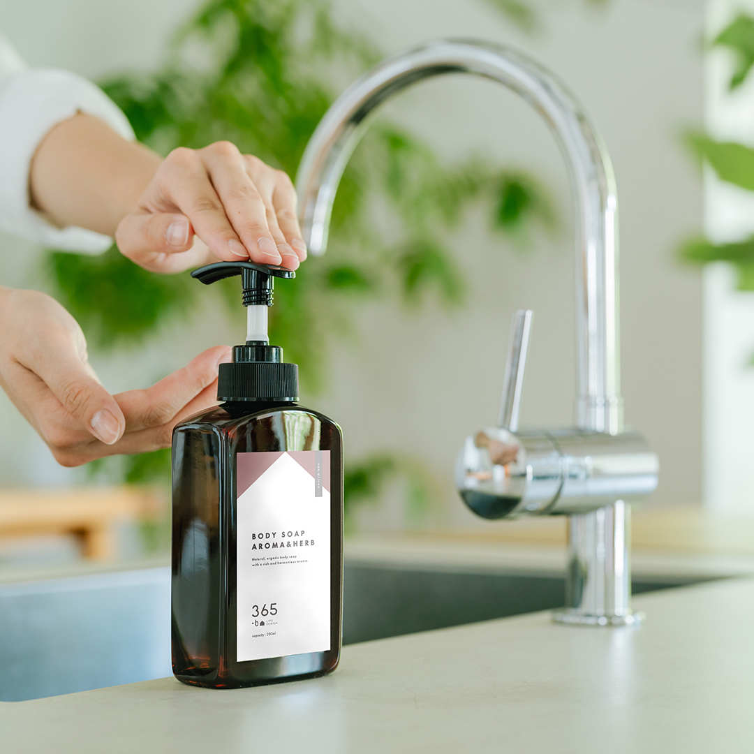 【旧ラベル|30%OFF】365+b｜ボディーソープ｜アロマ＆ハーブ (ボトル)