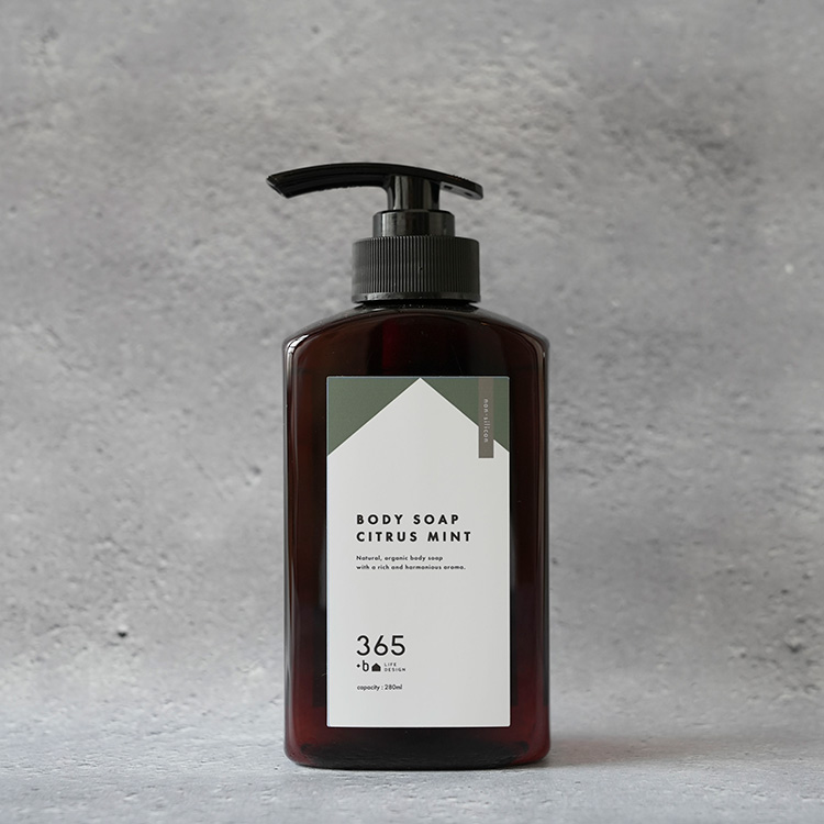 【旧ラベル|30%OFF】365+b｜ボディーソープ｜シトラスミント (ボトル)