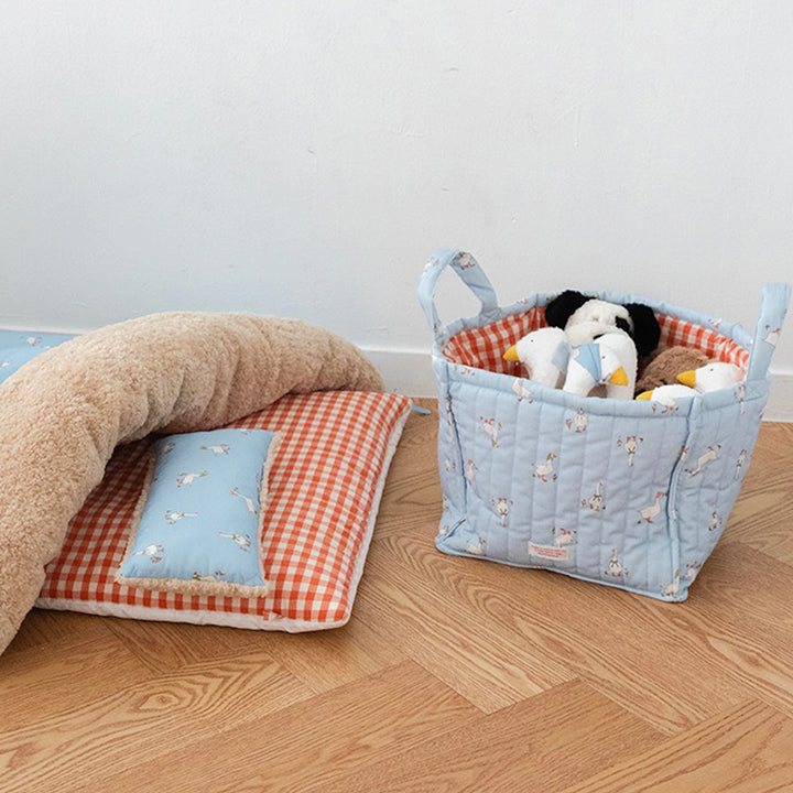 ※お取り寄せ商品【noutti】Duck Toy Basket（Sky / Orange Red）