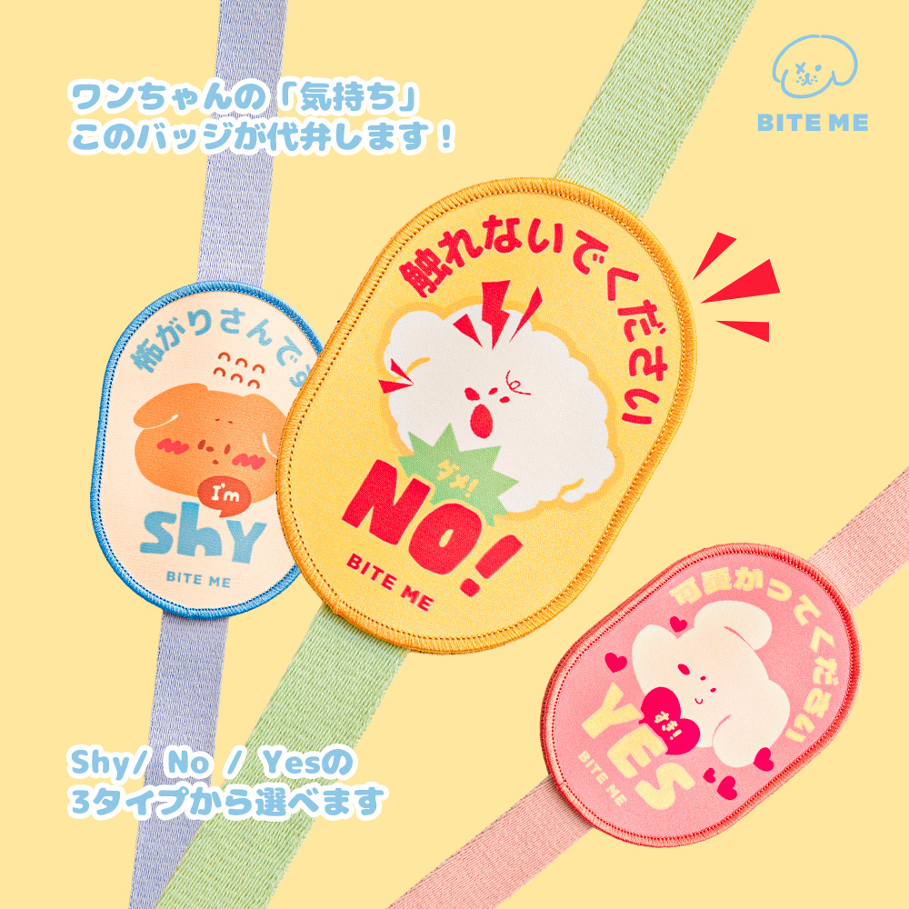 お散歩メッセージワッペン 種類: Yes