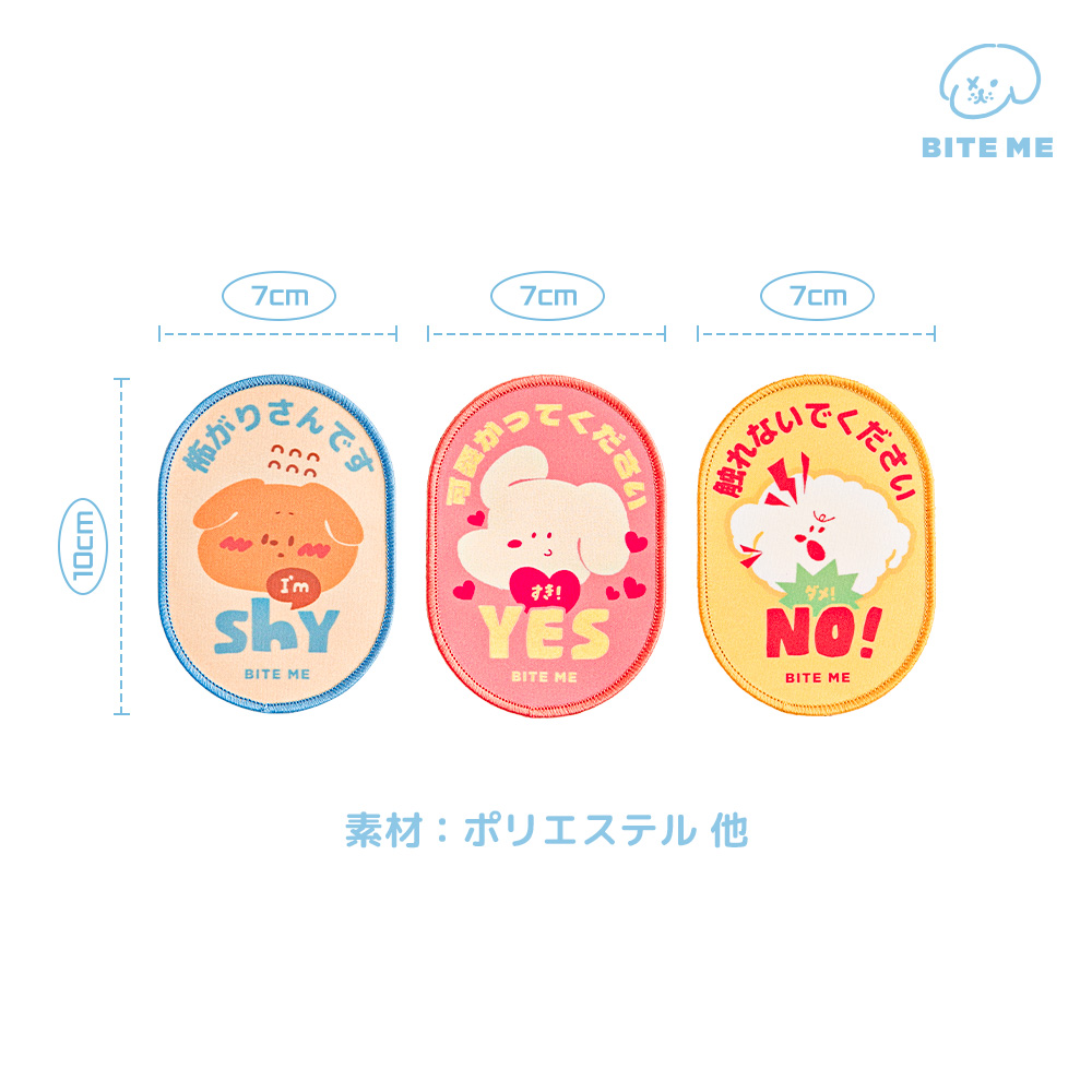 お散歩メッセージワッペン 種類: Yes