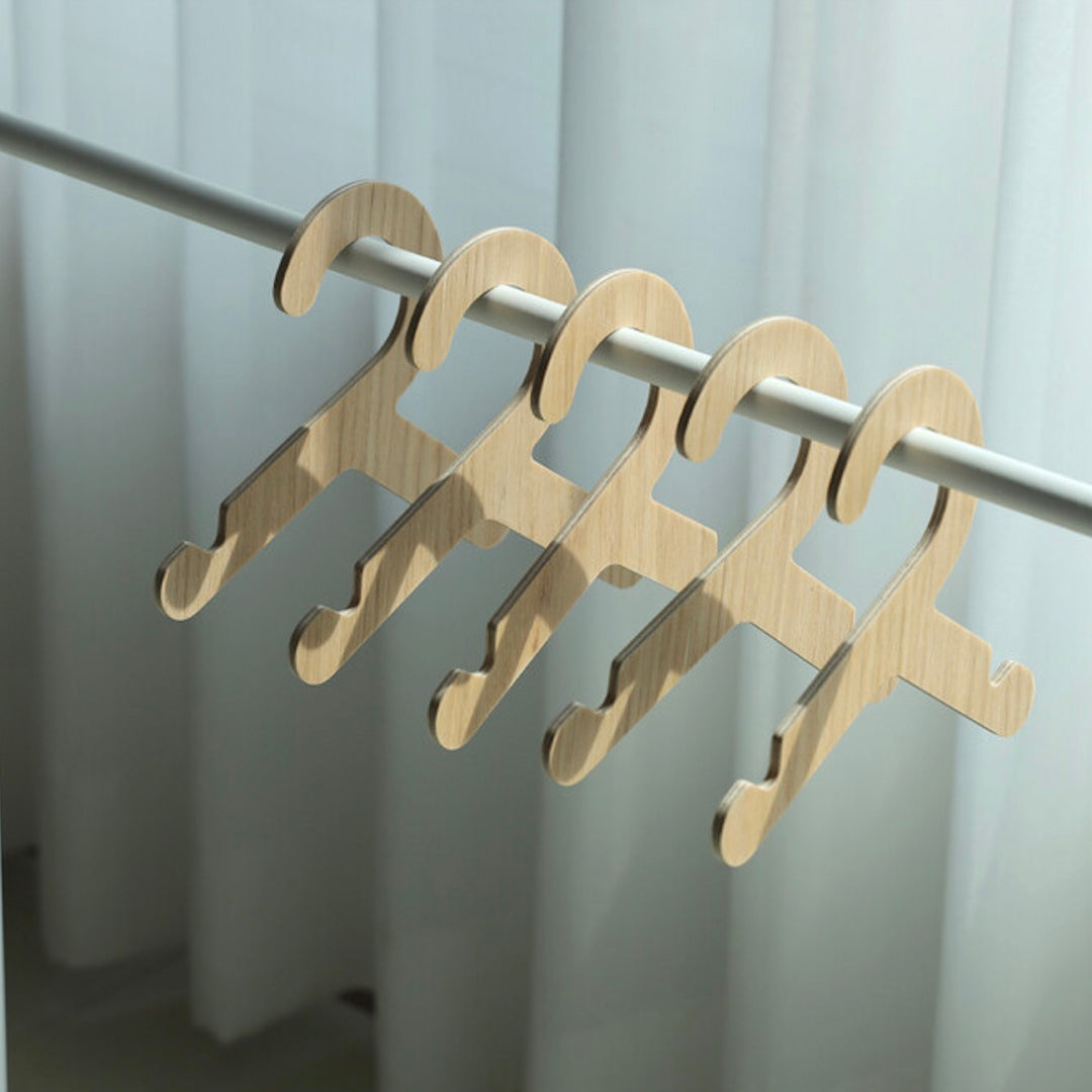 ※予約販売【andantte】Wood Hanger（5本セット） サイズ: S