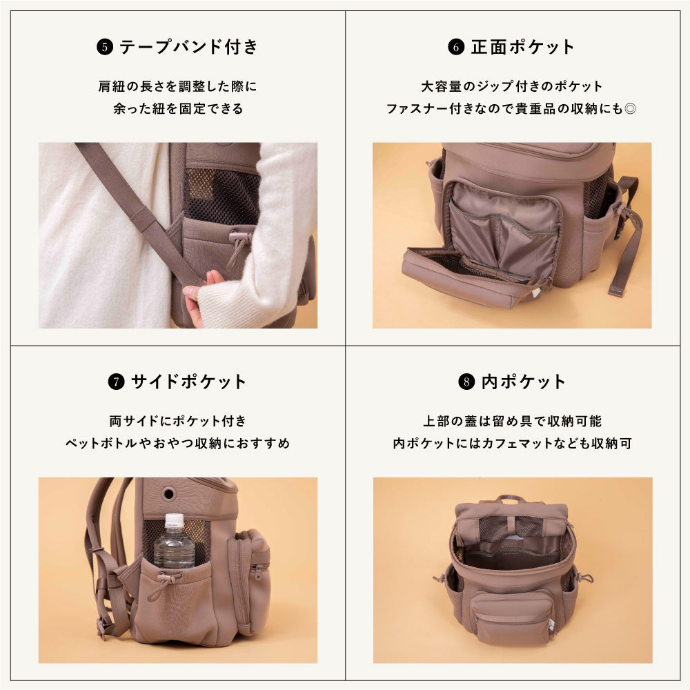 ネオプレーンバックパックキャリー 色: ice grey