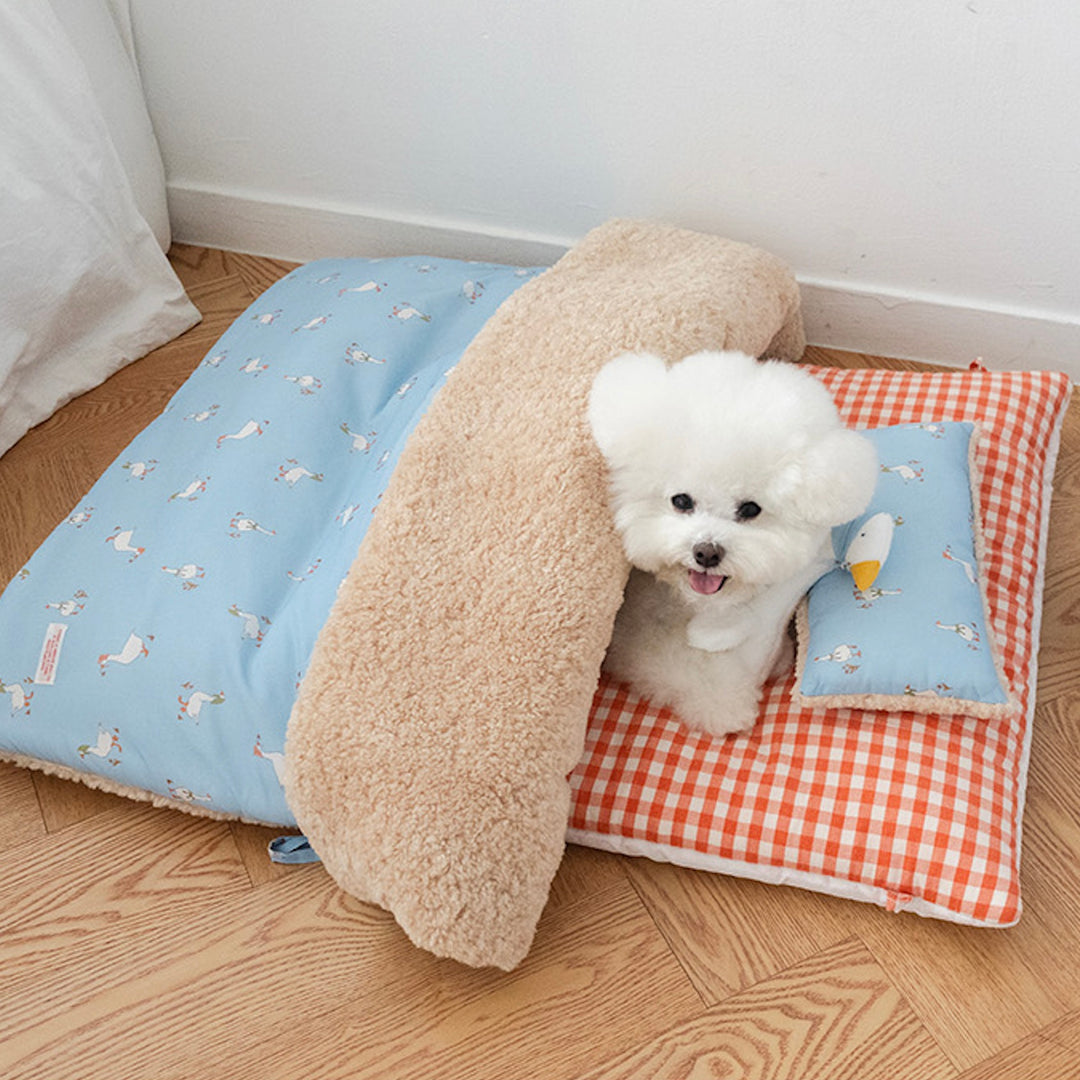 ※予約販売【noutti】Duck Blanket Cushion Set