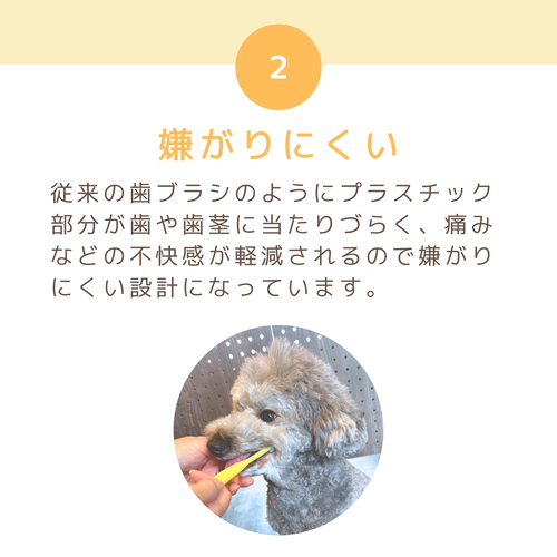 ハピコ　犬用歯ブラシ サイズ: レギュラー/  イエロー