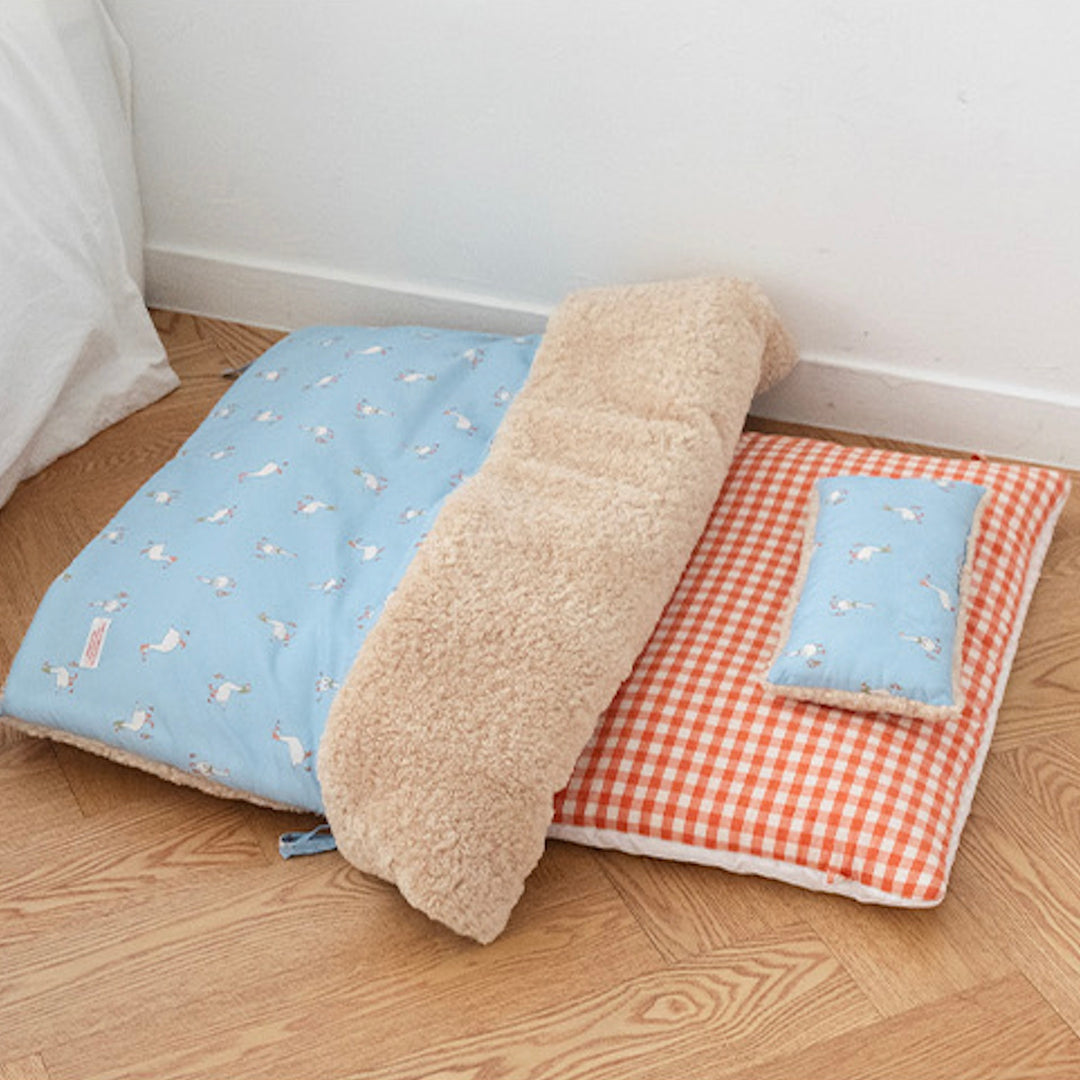 ※予約販売【noutti】Duck Blanket Cushion Set