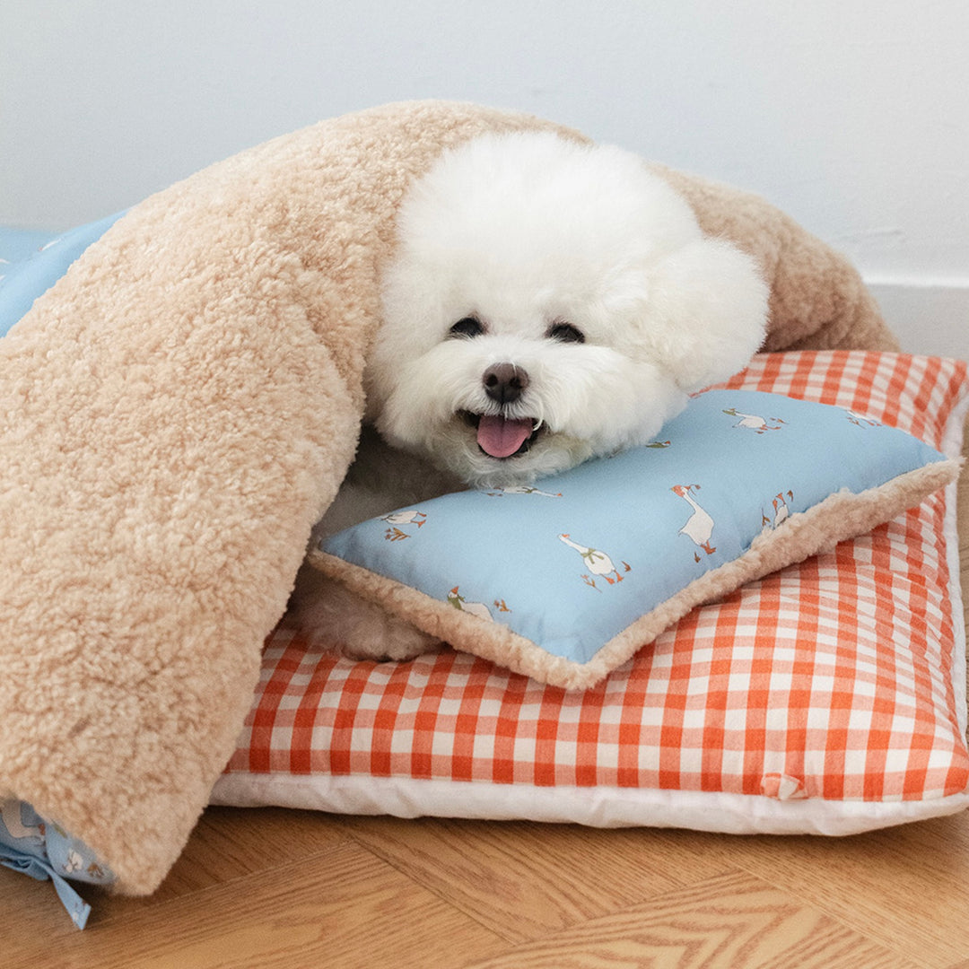 ※予約販売【noutti】Duck Blanket Cushion Set