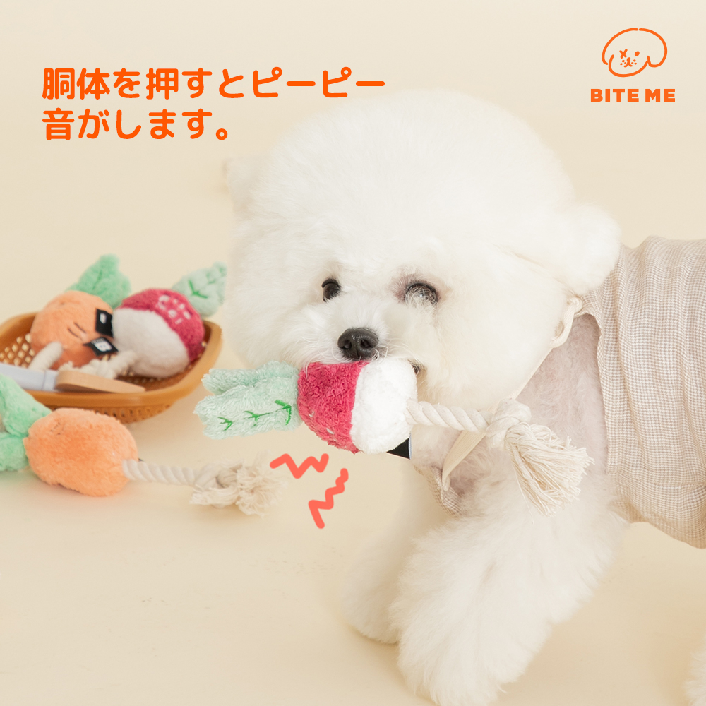 根菜ロープトイ（にんじん）