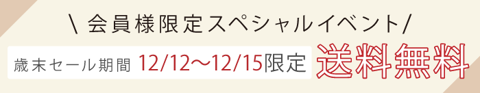 歳末セール期間中送料無料！