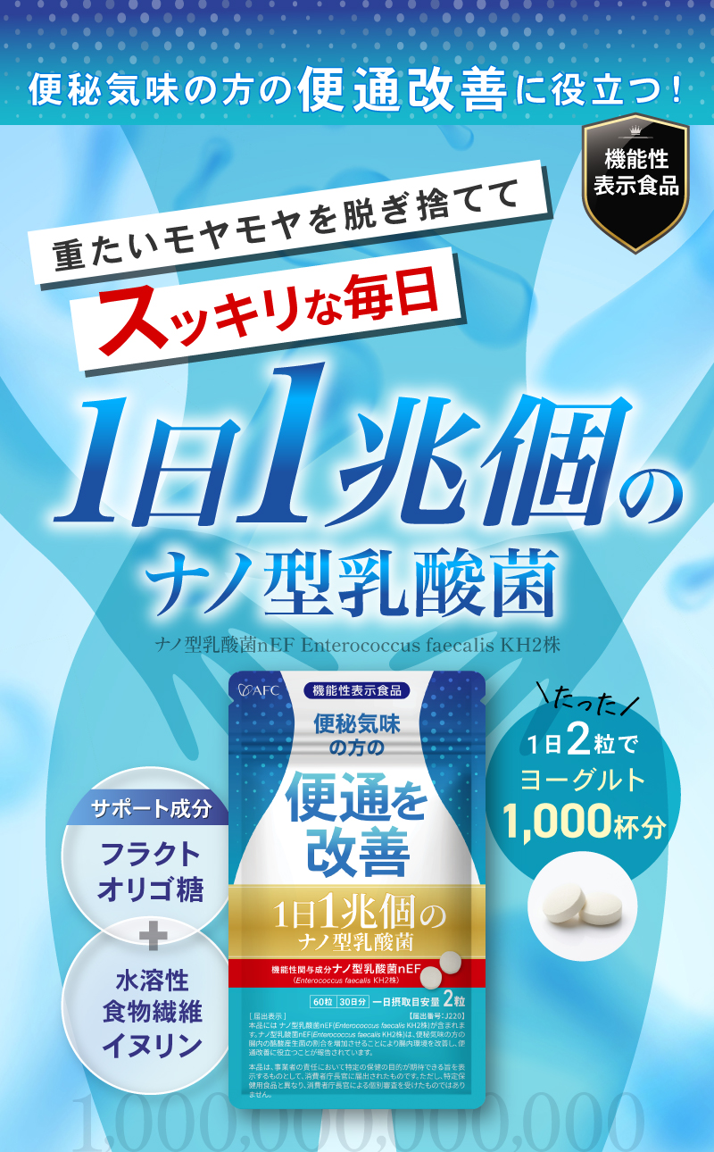 便秘気味の方の便通改善に役立つ！