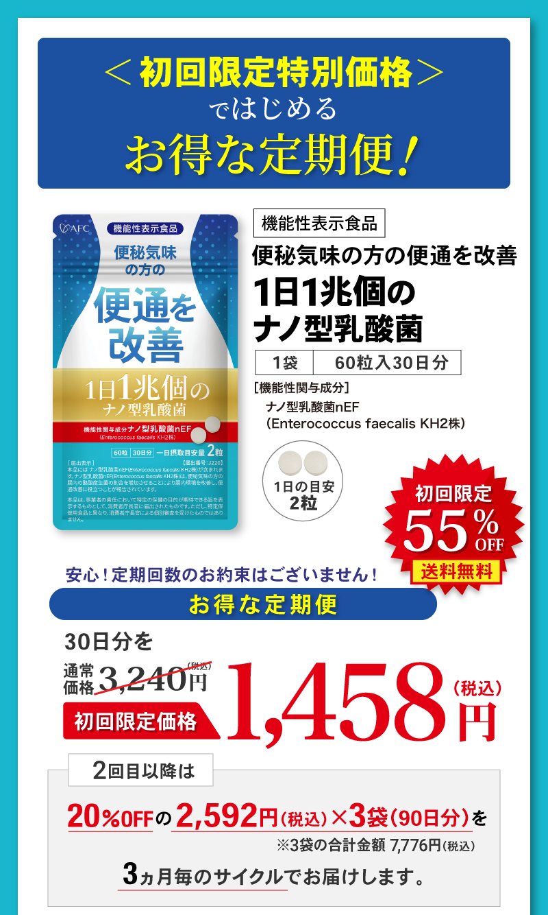 定期便 初回限定60％OFF