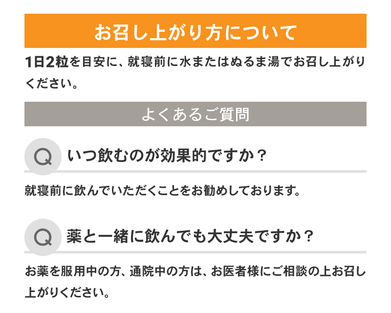 お召し上がり方について