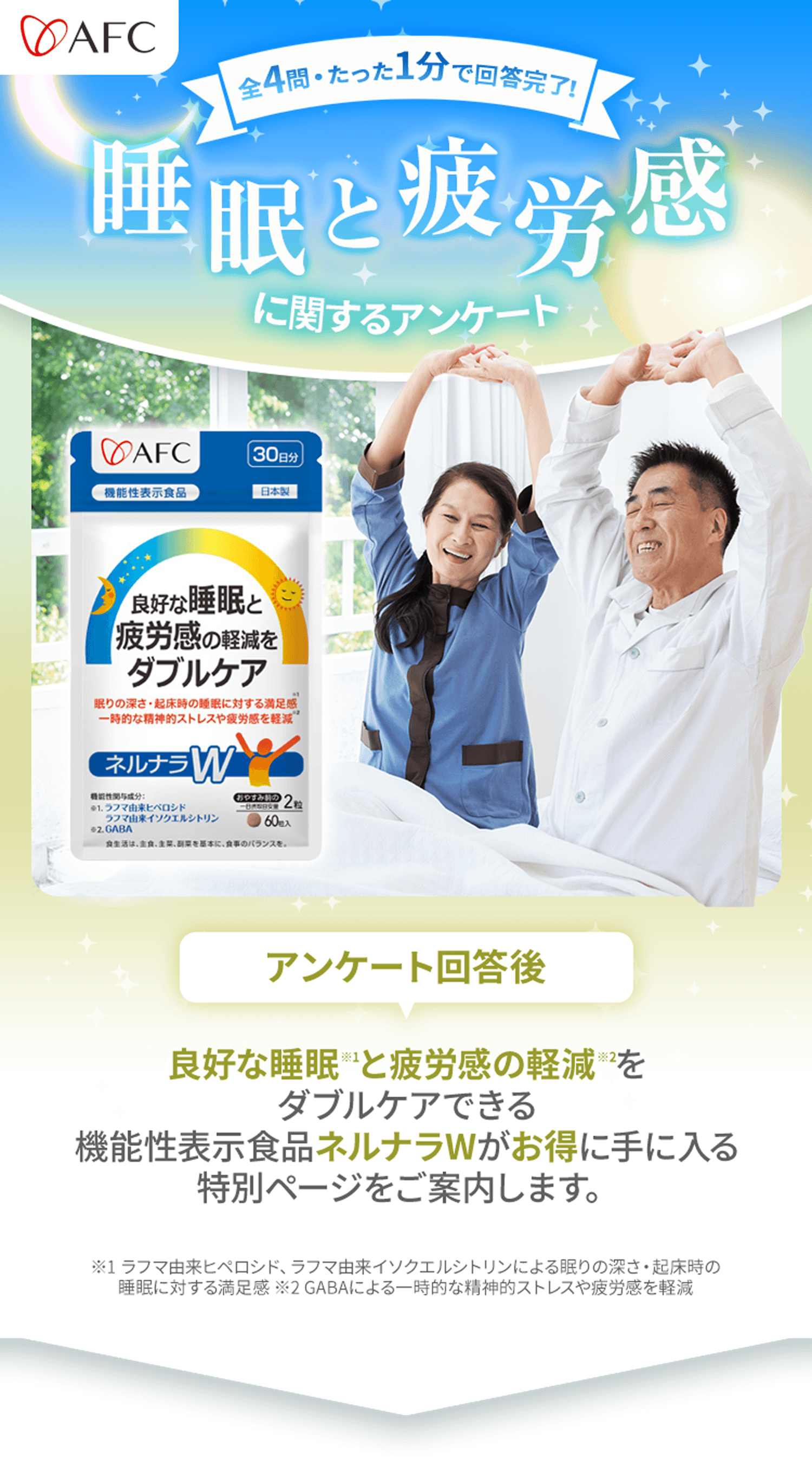 睡眠と疲労感に関するアンケート