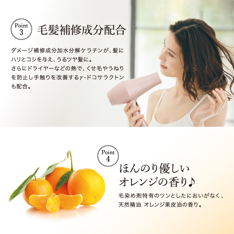 毛髪補修成分配合