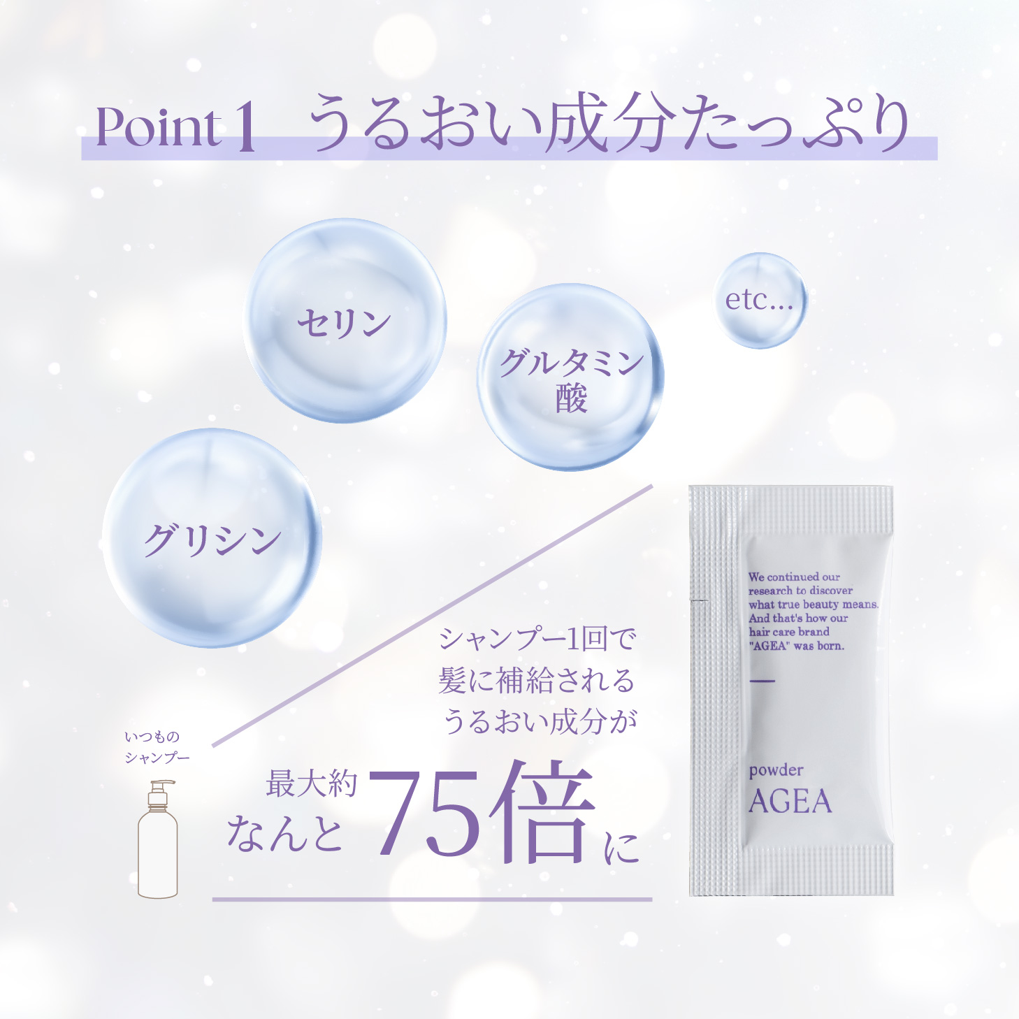 AGEA powder<br><font size=1>シャンプーブースター 1g×30包</font>