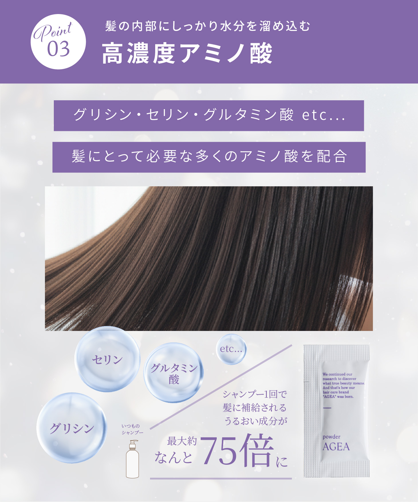 AGEA powder<br><font size=1>シャンプーブースター 1g×30包</font>