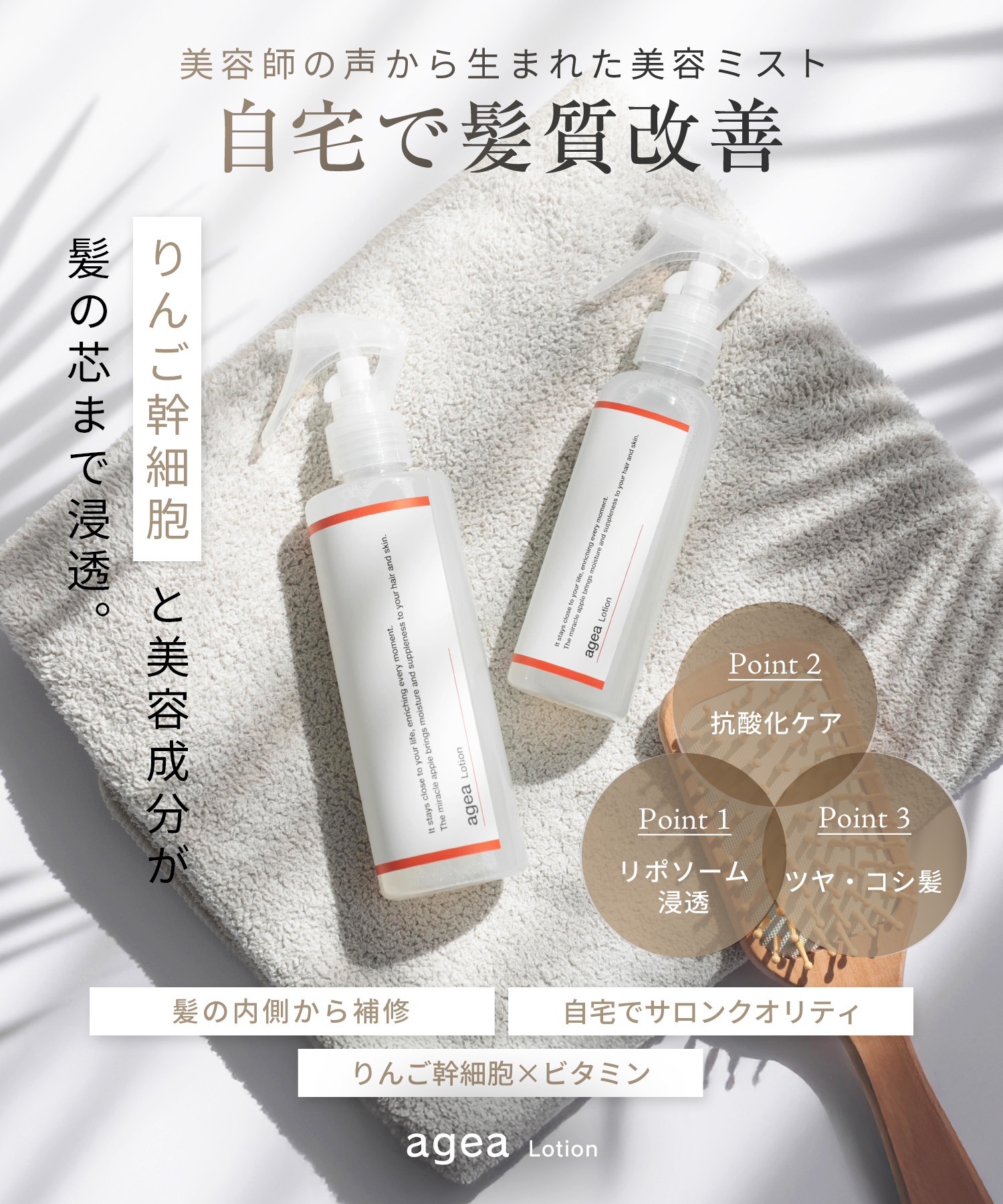 agea Lotion<br><font size=1>ヘアミスト 500ml</font>