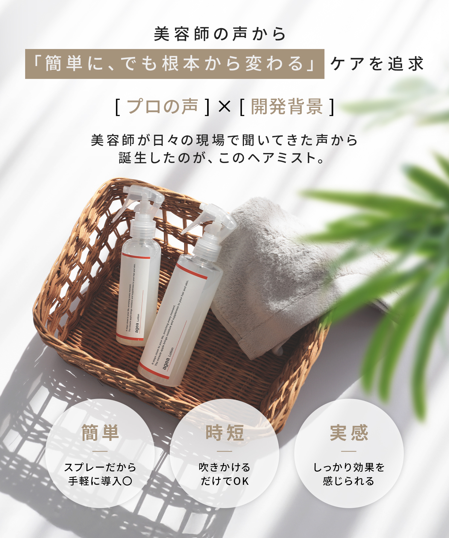 agea Lotion<br><font size=1>ヘアミスト 150ml</font>