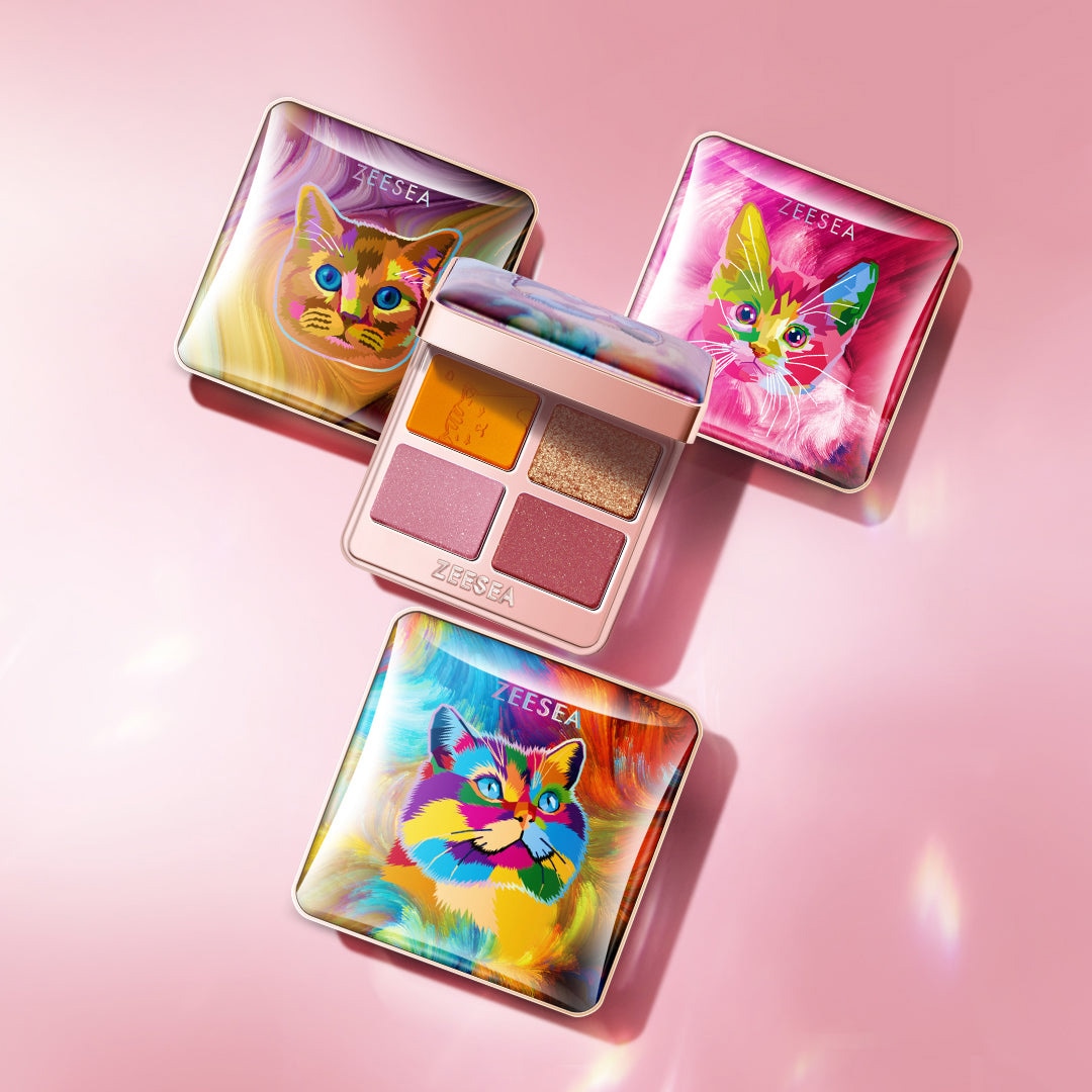 ZEESEA NEWアニマルアイシャドウ(4シェード)