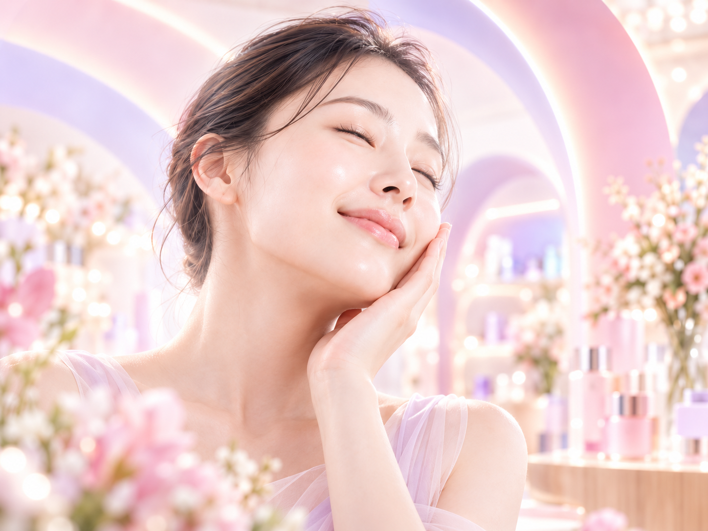 自分らしく美容を楽しむ女性のイメージ