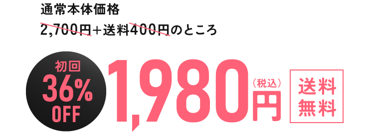 初回36%OFF 1,980円(税込) 送料無料