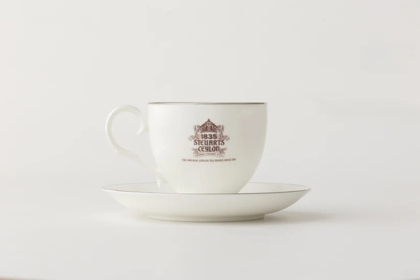 ノリタケ製 ティーカップ＆ソーサーセット（George Steuart Tea ロゴ入り）