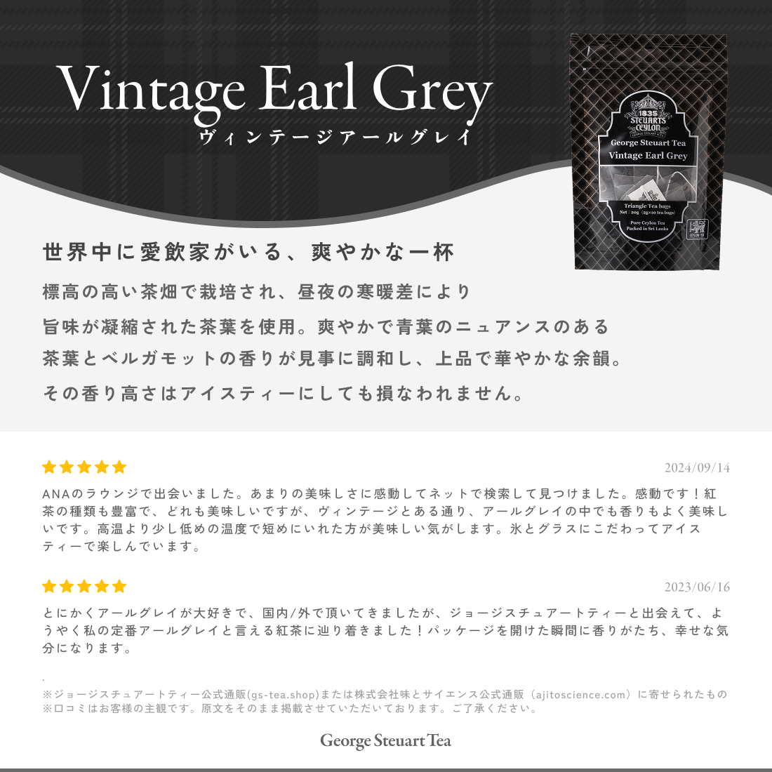【テトラティーバッグ】ヴィンテージアールグレイ10包（袋入り）