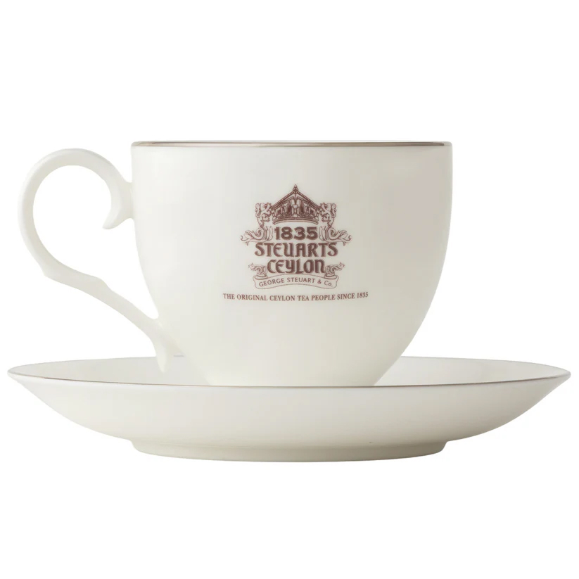 ノリタケ製 ティーカップ＆ソーサーセット（George Steuart Tea ロゴ入り）