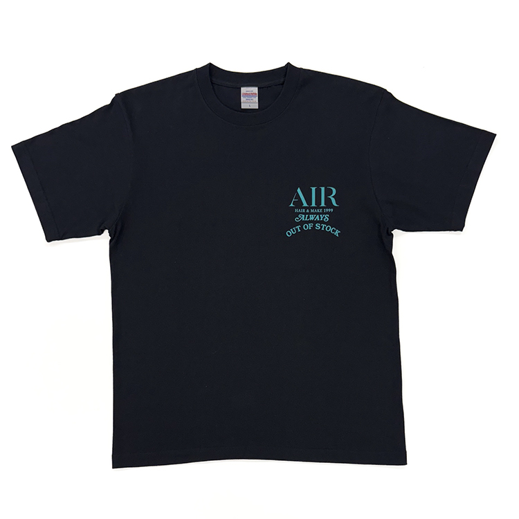 ヘアサロン『AIR』×『ALWAYS OUT OF STOCK』 オリジナルTシャツ2025【ライトグリーン】