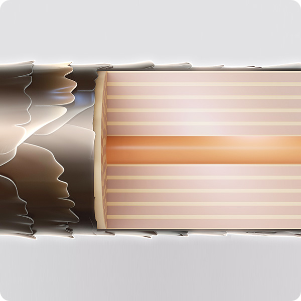 アウトバストリートメントで艶めいた髪の状態