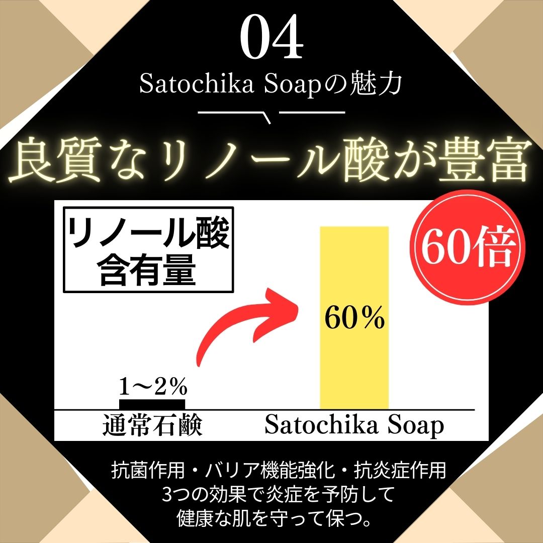 Satochika Soap「大豆」ギフトセット大豆2個＋プレミアム4重ネットギフトBOX