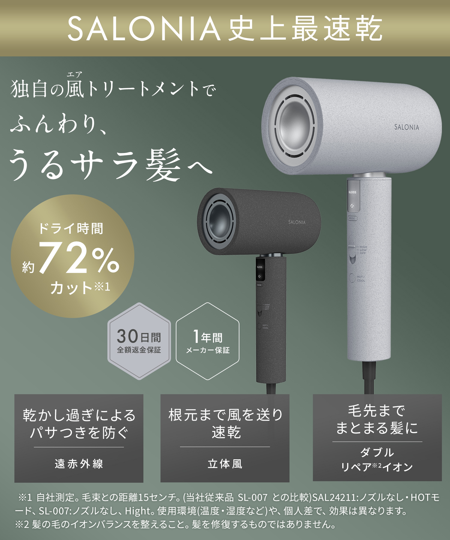 SALONIA サロニア エアトリートメントドライヤー 