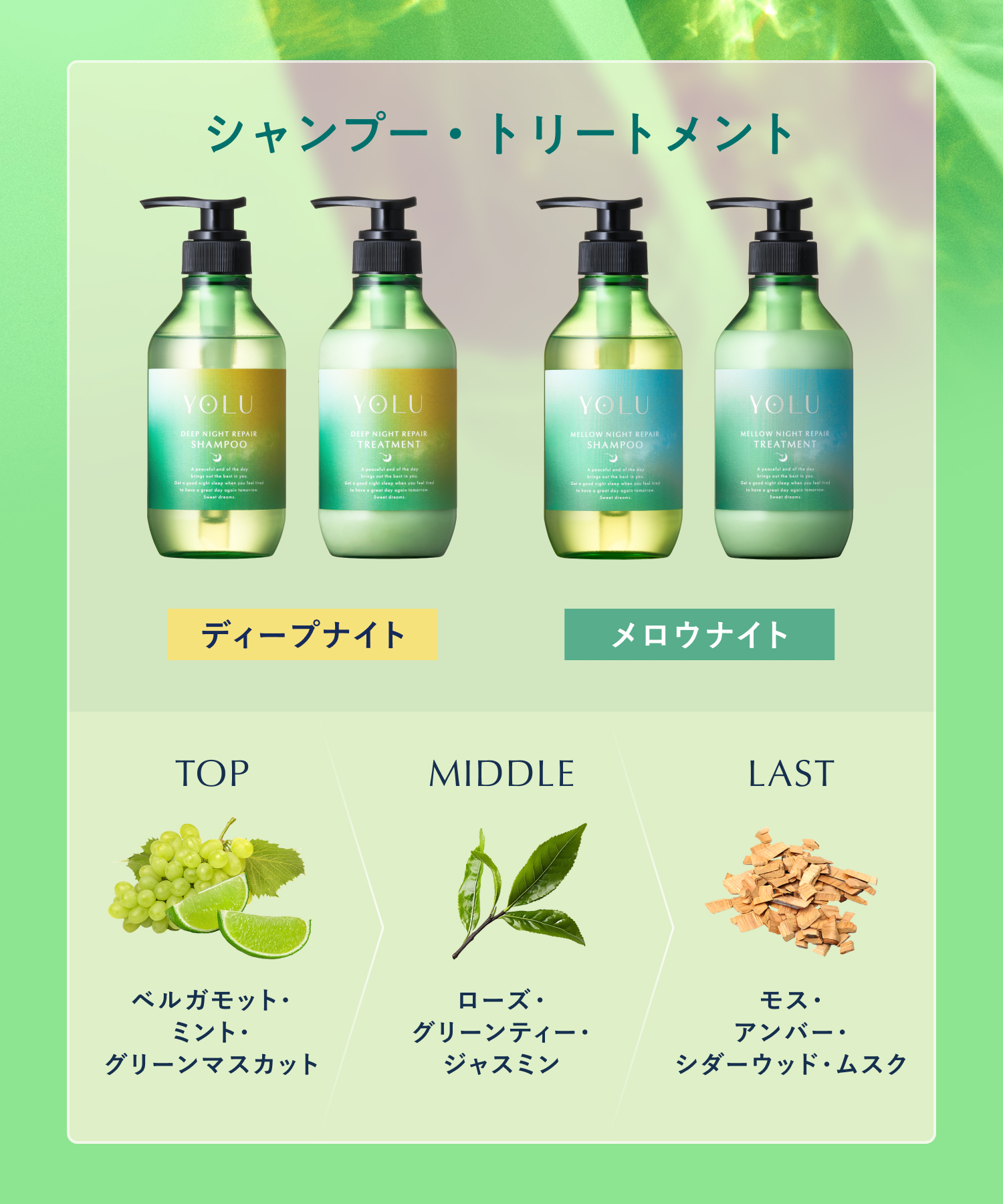 【2026年夏限定】YOLU ヨルトリーツサマー ナイトリペアシャンプー・トリートメント