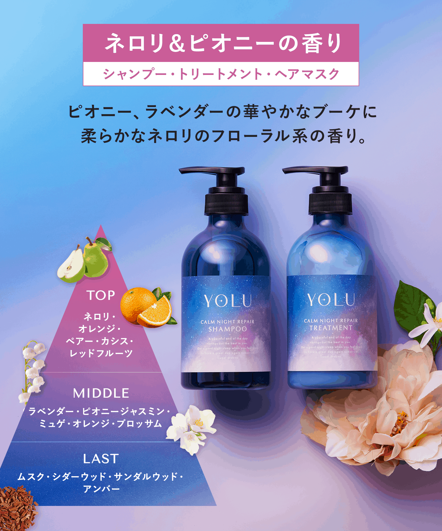 YOLU ヨルナイトリペアシャンプー・トリートメント