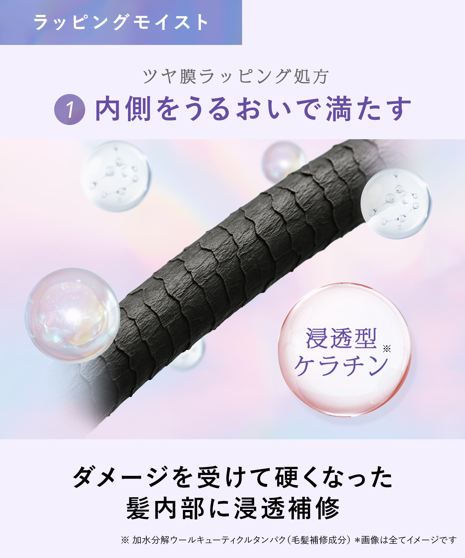 Qurap キュラップ ラッピングモイストシャンプー・トリートメント ３倍大容量詰替