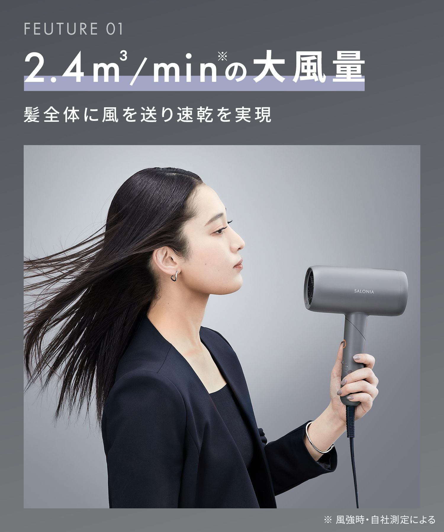 送料無料】SALONIA(サロニア) スムースシャインドライヤー ◇