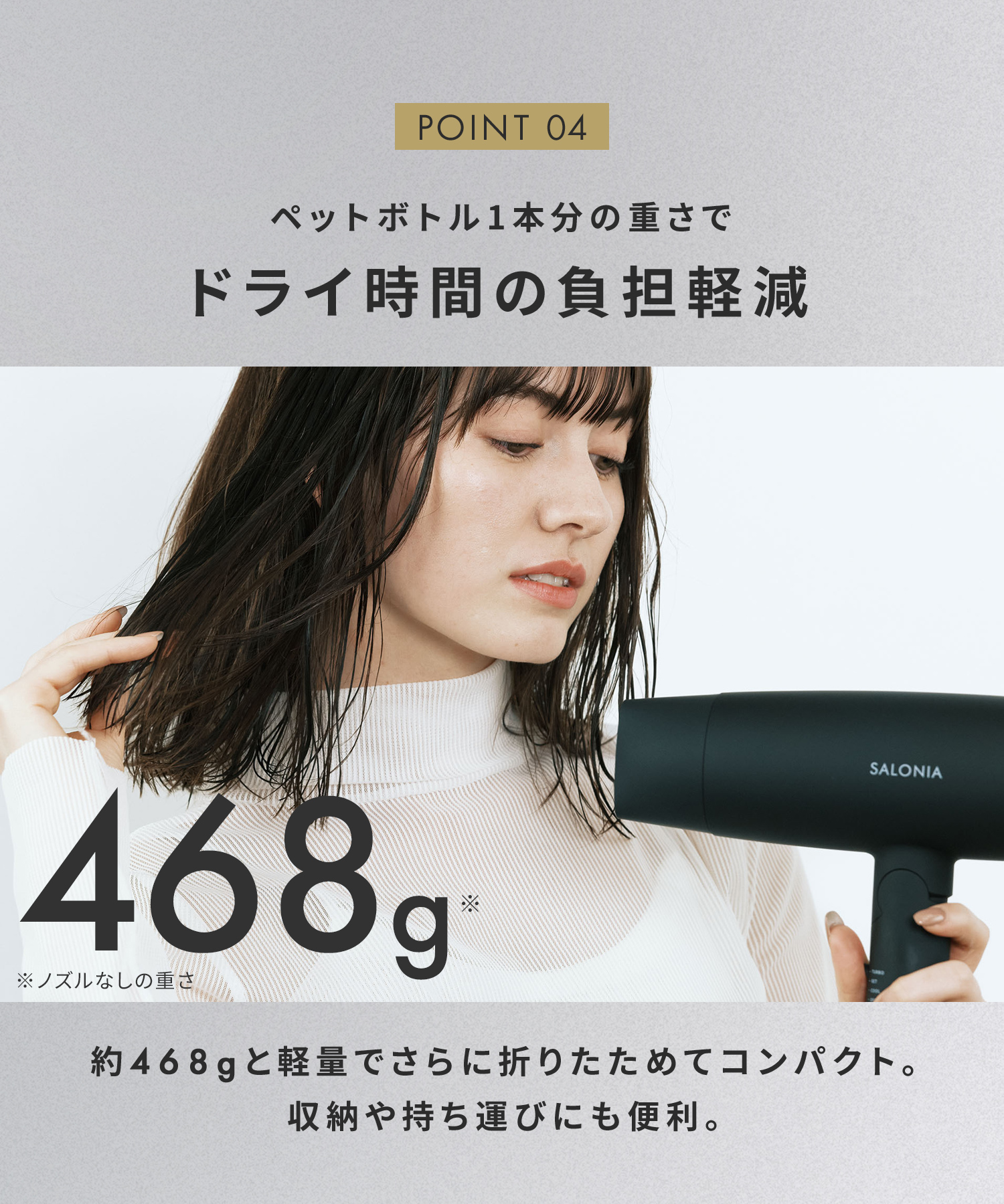 SALONIA サロニア スピーディーイオンドライヤー