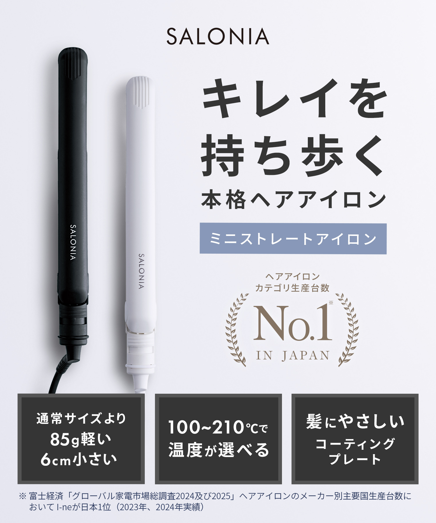 SALONIA サロニア ミニストレートヘアアイロン