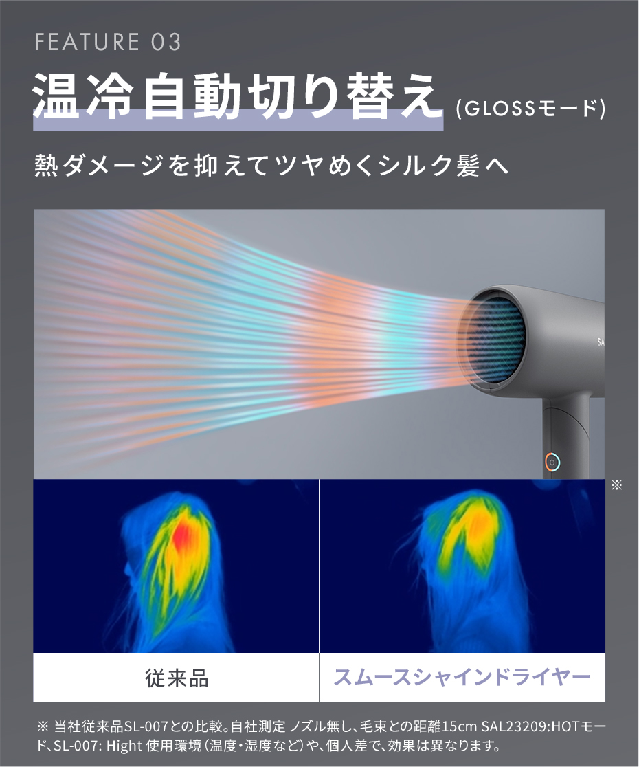 SALONIA サロニア スムースシャインドライヤー