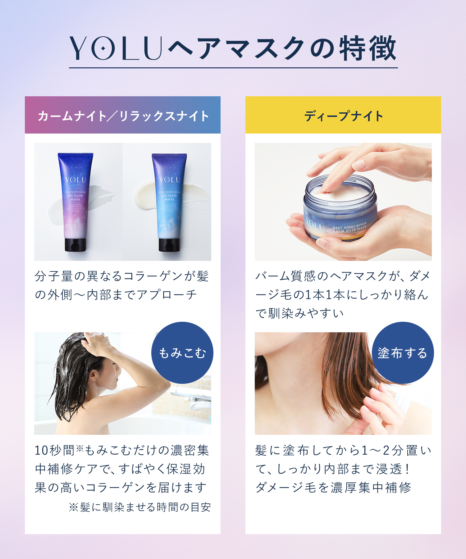YOLU ヨル ナイトリペアヘアマスク