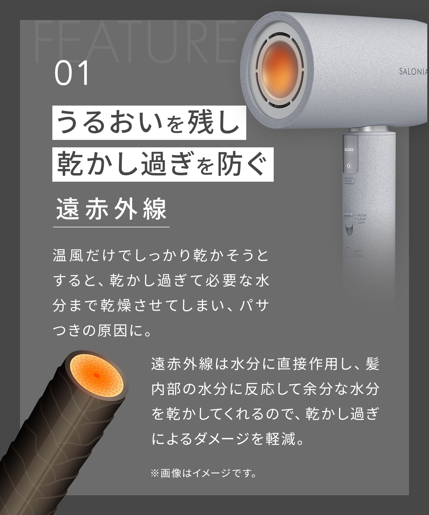 SALONIA サロニア エアトリートメントドライヤー 