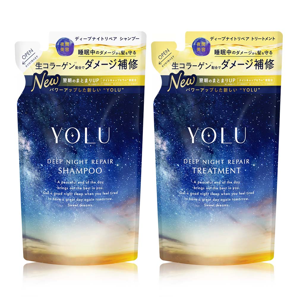 【定期】YOLU(ヨル)  ナイトリペアシャンプー・トリートメント　詰替セット