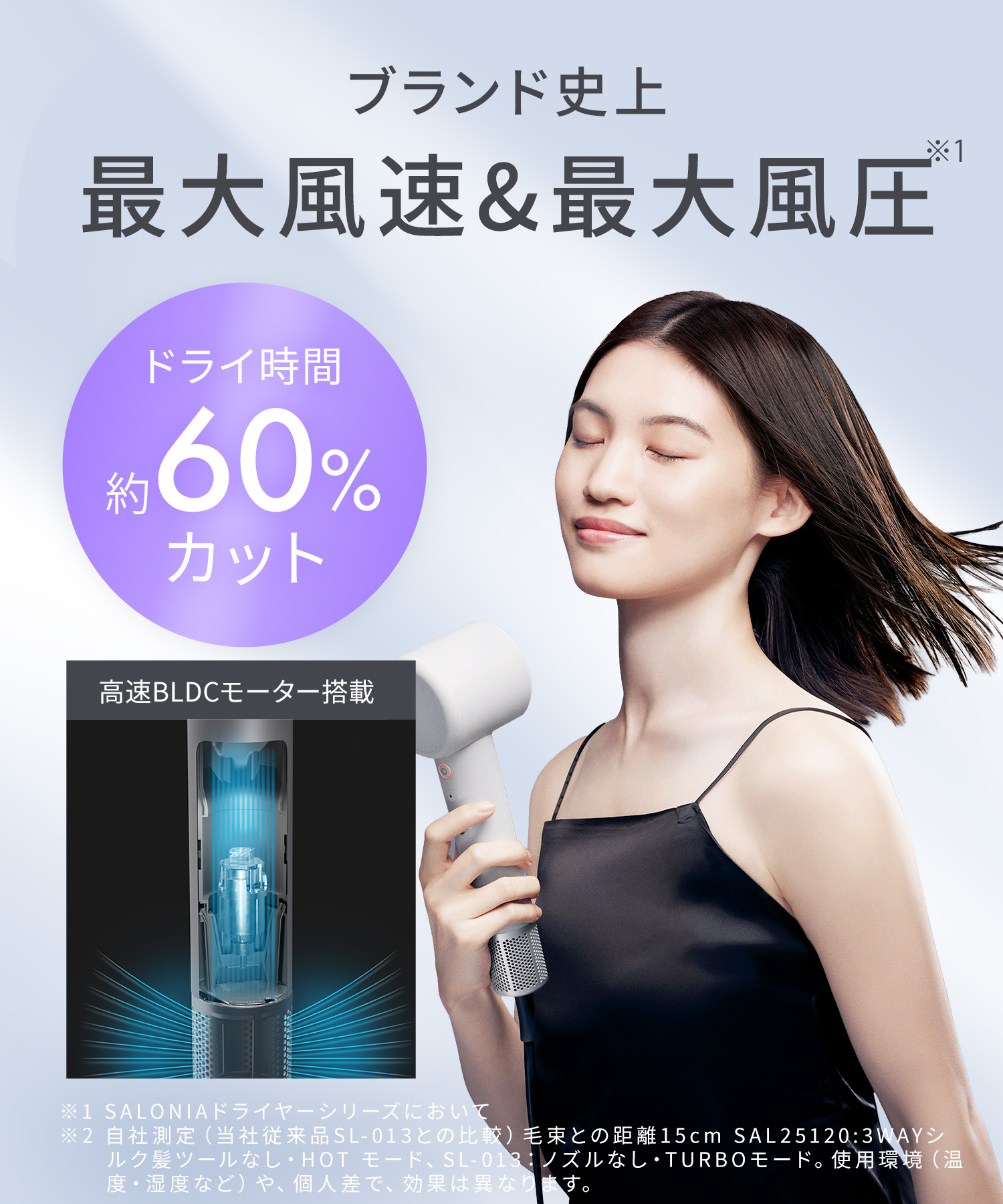 SALONIA サロニア スムースシャインスマートドライヤー