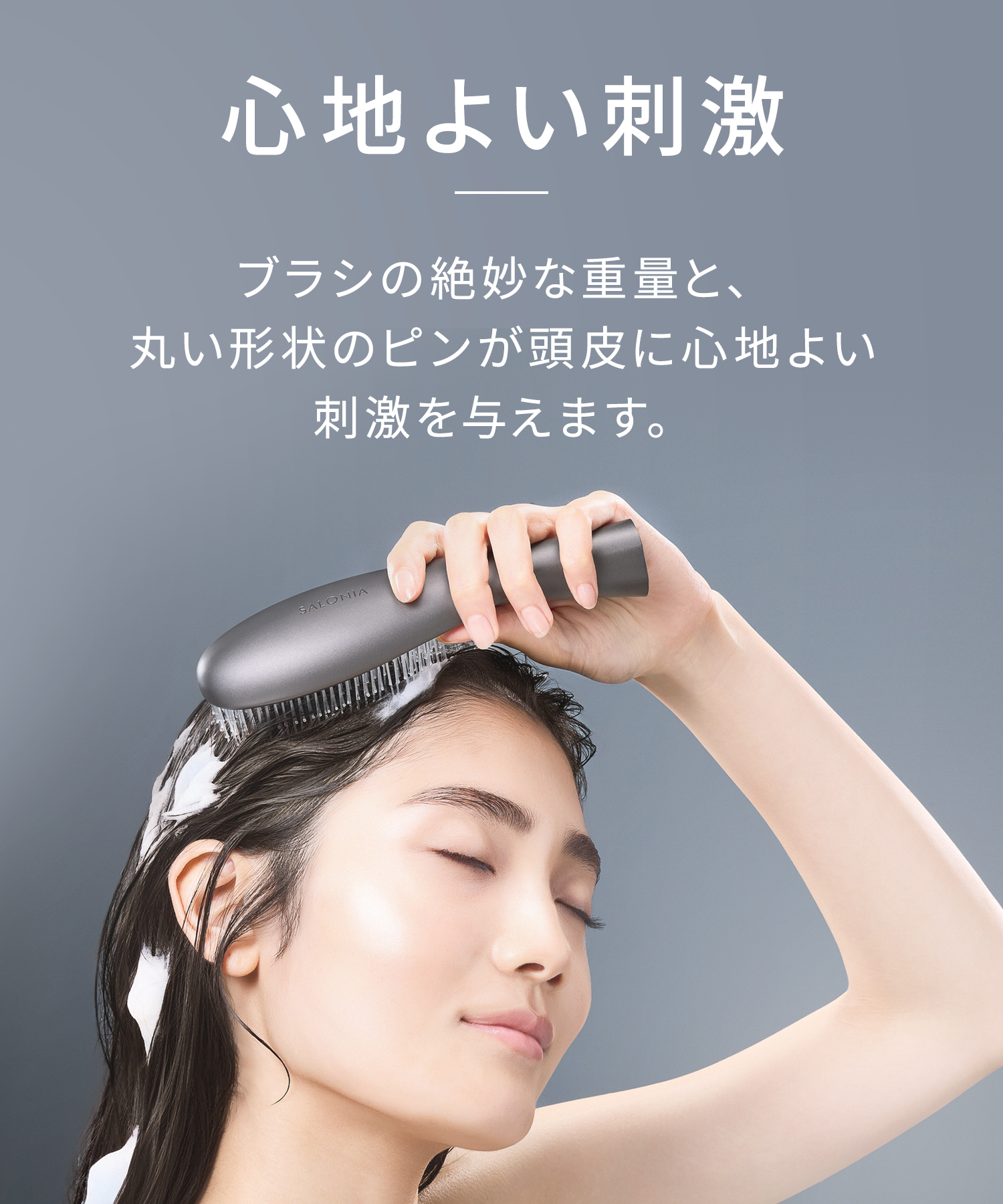 SALONIA サロニア スムースシャインマルチケアブラシ