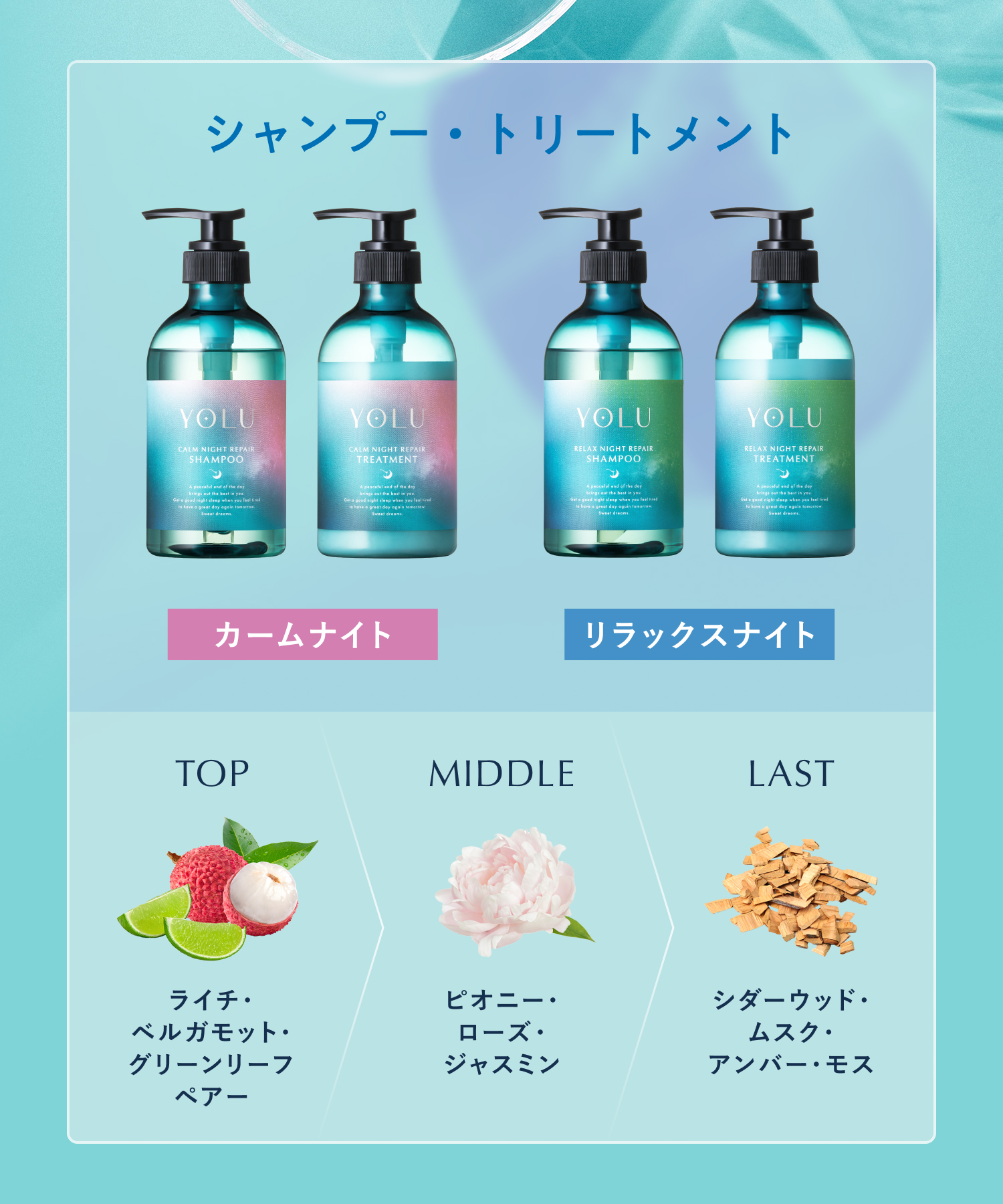 【2026年夏限定】YOLU ヨルトリーツサマー ナイトリペアシャンプー・トリートメント