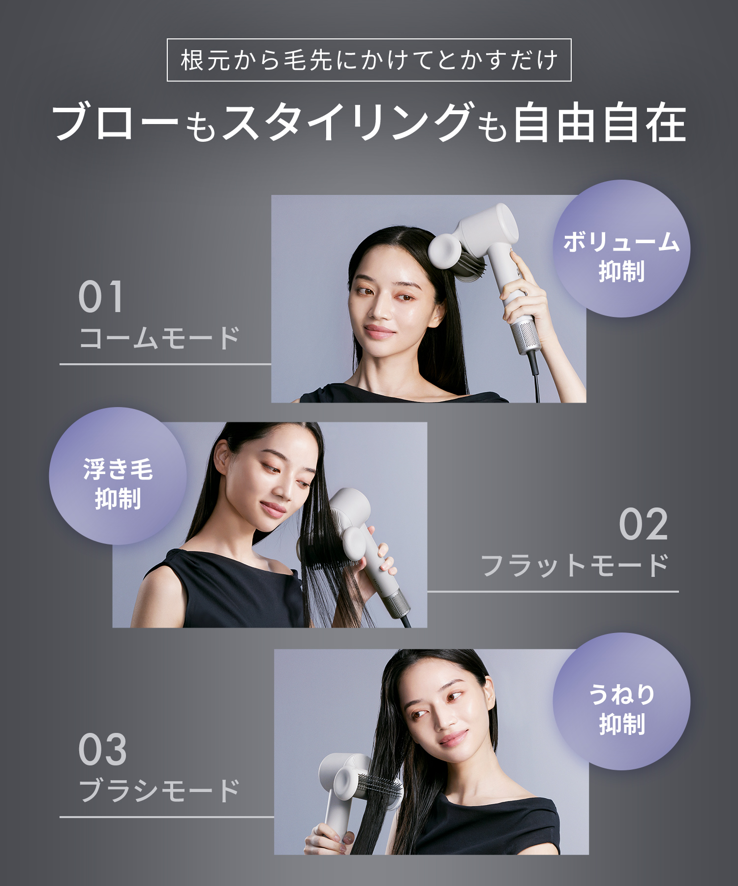 送料無料】SALONIA（サロニア）スムースシャインスマートドライヤー