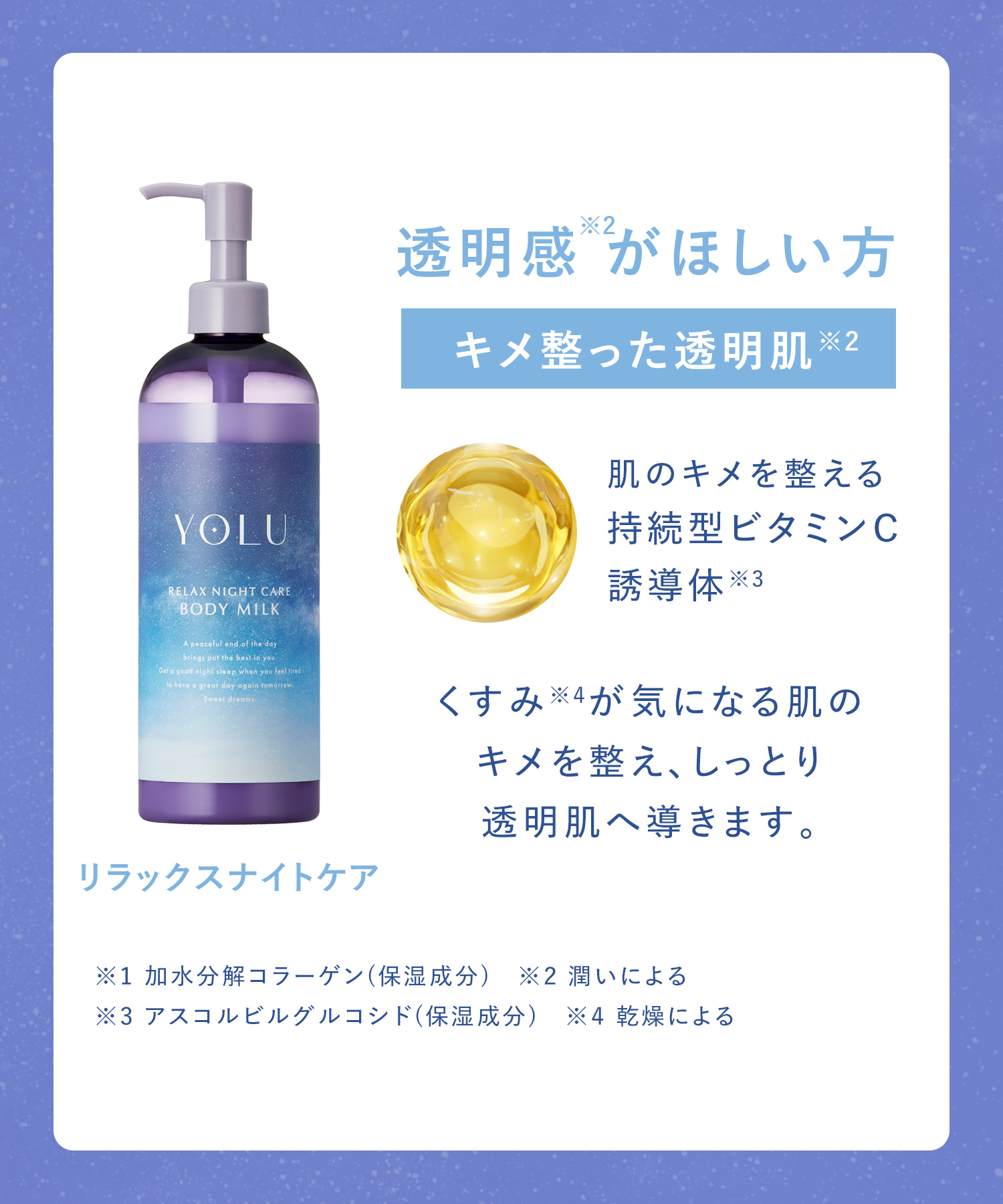 YOLU ヨル ナイトケアボディミルク